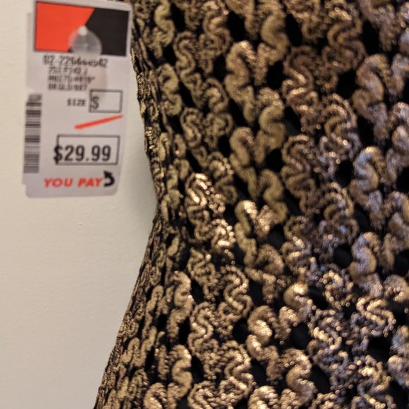 Gold & Black Short Dress - Picture 5 of 11